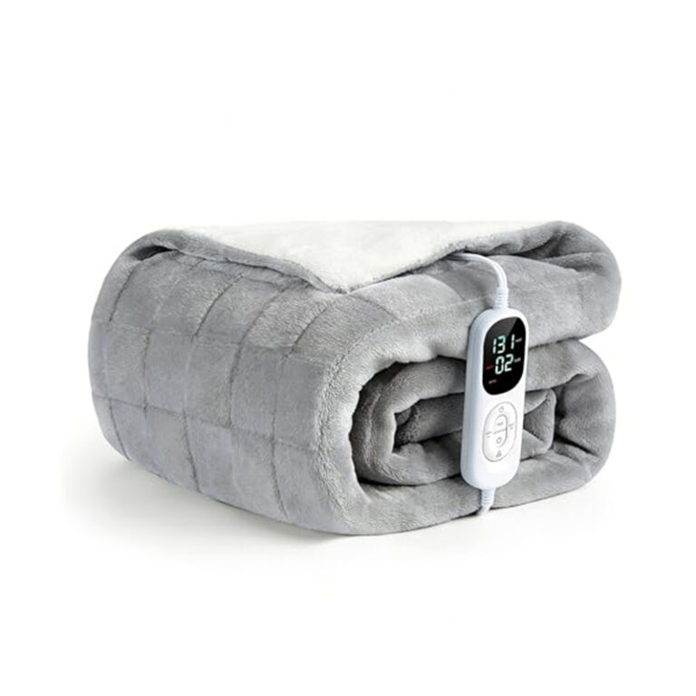 Heated Electric Blanket Queen Size Heating Blanket with UL ETL FCC Warm Dual Control Electric Heated Blanket for Bed