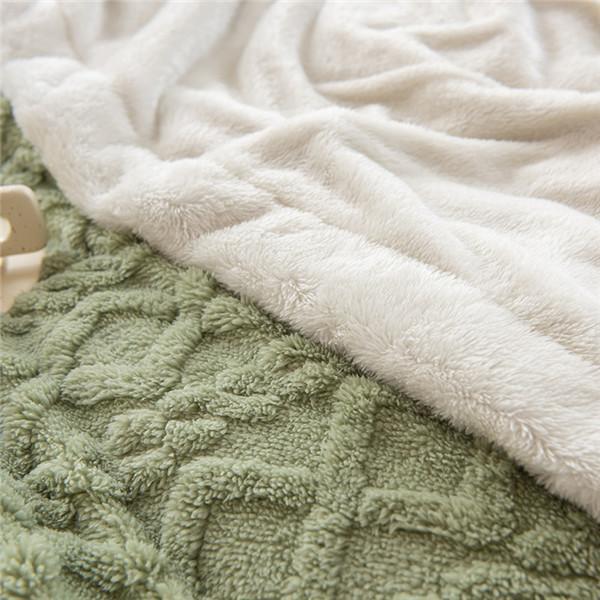 Taffeta fleece fabric texture for heated blankets and throws