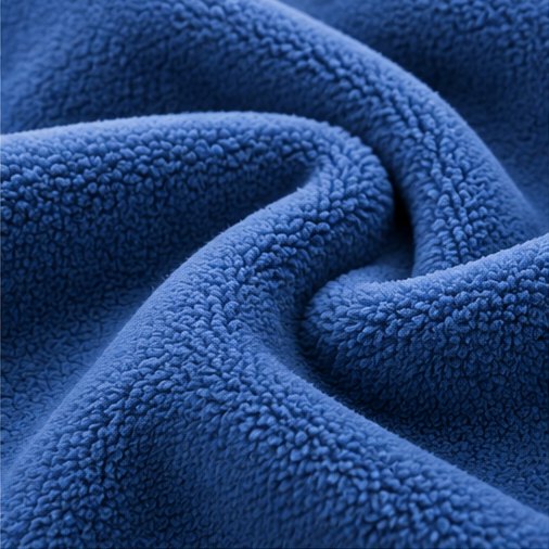 Blue polar fleece fabric texture for heated throws and winter heating products