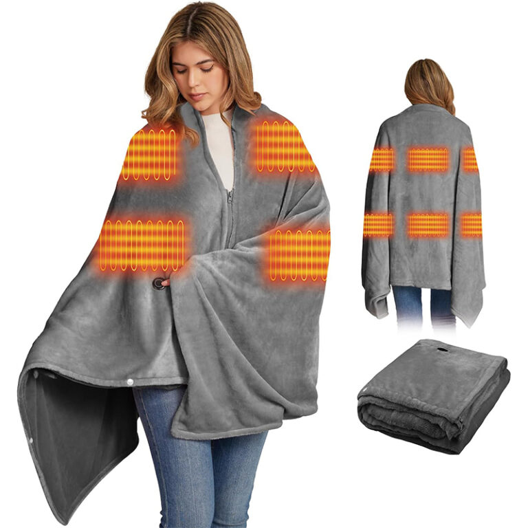 USB Heated Wrap Electric Shawl Warm Blanket for Office Desk Home Couch Outdoor Camping Cold Weather