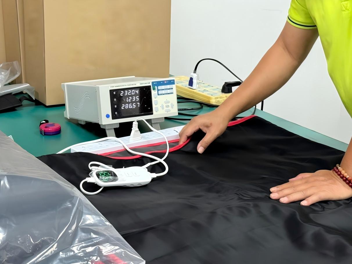 Automated heating wire layout during OEM electric blanket production