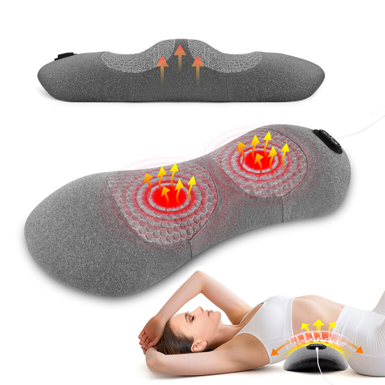 3-in-1 Heated Lumbar Support Pillow with Massage & Air Lift