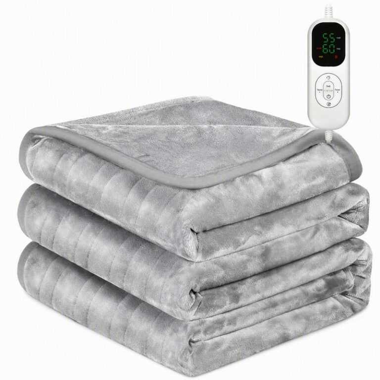 Washable Heated Blanket 6 Heating Levels Temperature Controlled Electric Blanket Throw Quilted Heater Blankets