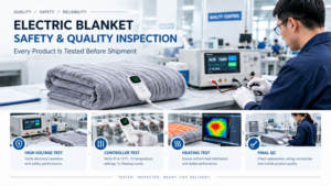 Electric Blanket Safety Testing & Quality Inspection Before Shipment